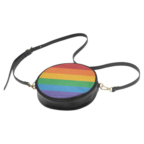 Rainbow Pride Flag Round Sling Bag (Model 1647)