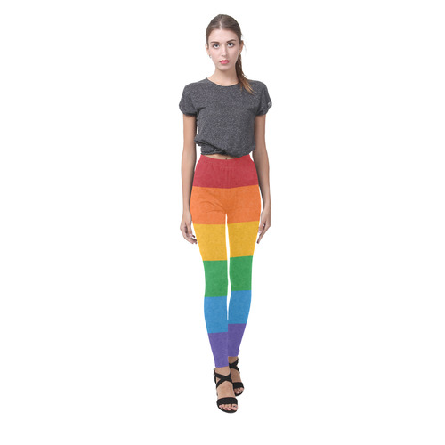 Rainbow Pride Flag Cassandra Women's Leggings (Model L01)