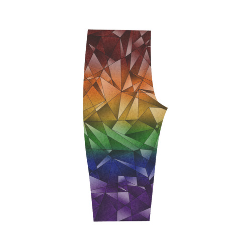 Abstract Rainbow Flag Hestia Cropped Leggings (Model L03)