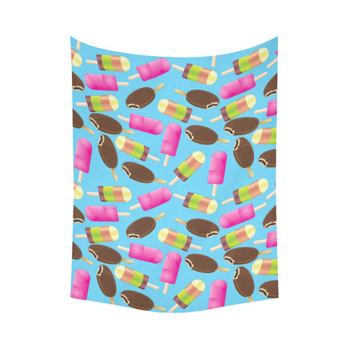 icecream Cotton Linen Wall Tapestry 60"x 80"