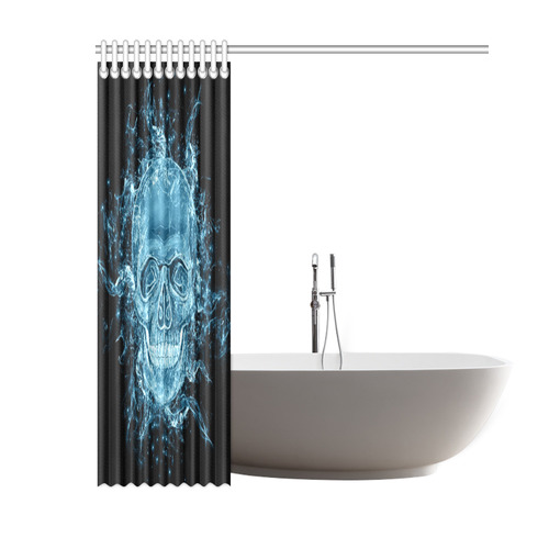 glowing skull Shower Curtain 60"x72"