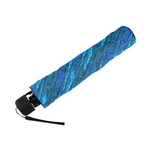 Abstract Scales of Blue Strands Foldable Umbrella (Model U01)