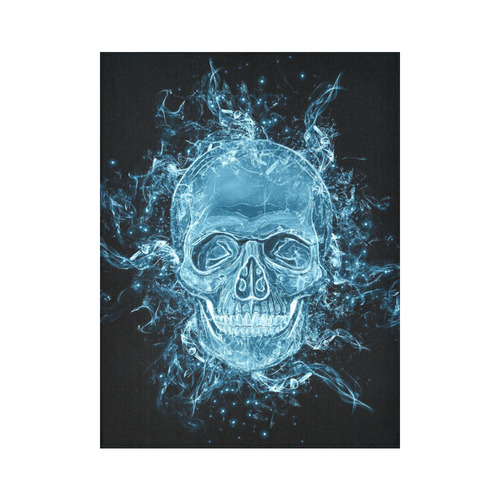 glowing skull Cotton Linen Wall Tapestry 60"x 80"