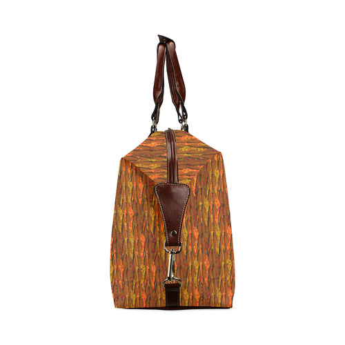 Abstract Strands of Fall Colors - Brown, Orange Classic Travel Bag (Model 1643)