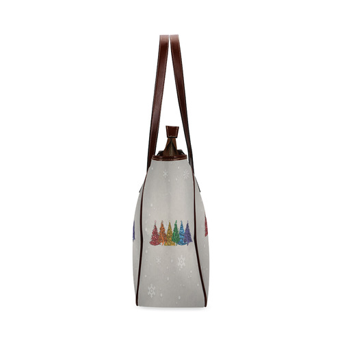 Rainbow Christmas Trees Classic Tote Bag (Model 1644)