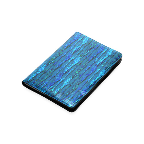 Abstract Scales of Blue Strands Custom NoteBook A5