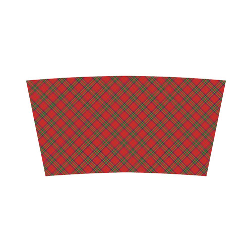 Red Tartan Plaid Pattern Bandeau Top