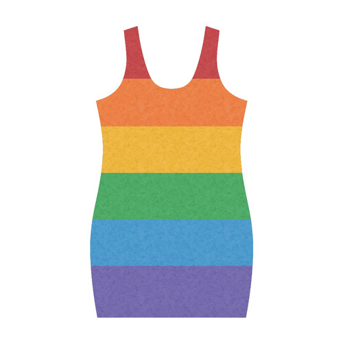 Rainbow Pride Flag Medea Vest Dress (Model D06)