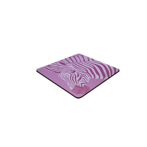 Magenta Zebra Square Coaster