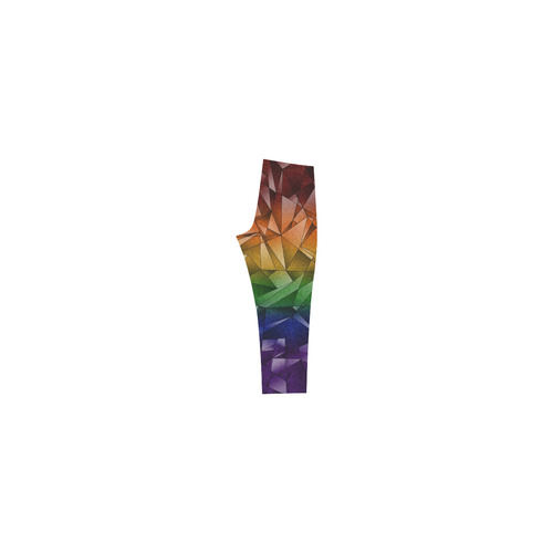 Abstract Rainbow Flag Capri Legging (Model L02)