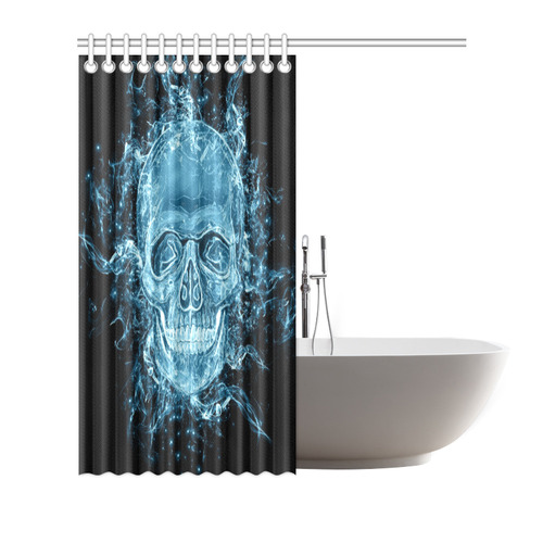 glowing skull Shower Curtain 66"x72"