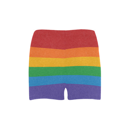 Rainbow Pride Flag Briseis Skinny Shorts (Model L04)