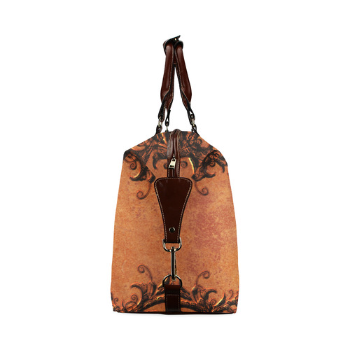 Decorative vintage design and floral elements Classic Travel Bag (Model 1643)