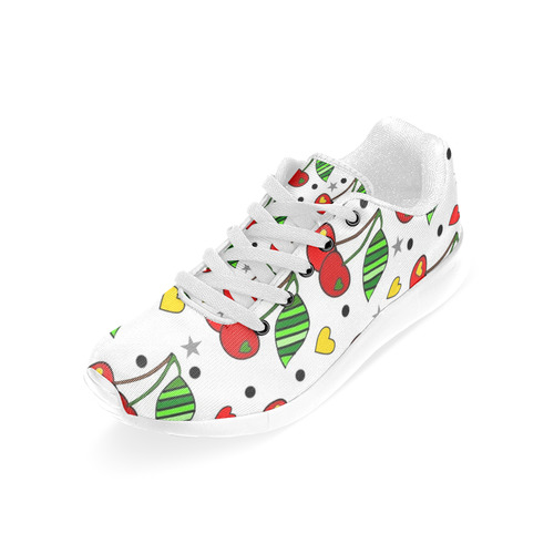 Fresh Cherry  Popart by Nico Bielow Women’s Running Shoes (Model 020)