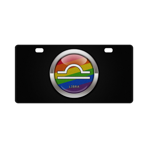 Libra - LGBT Pride Rainbow License Plate