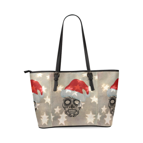 Christmas skull with star bokeh