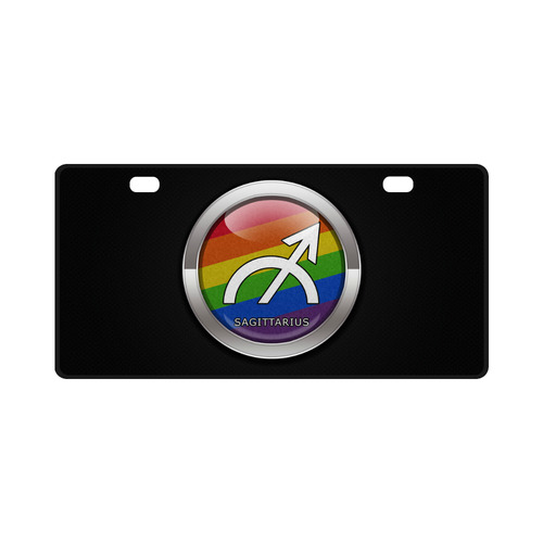 Sagittarius - LGBT Pride Rainbow License Plate