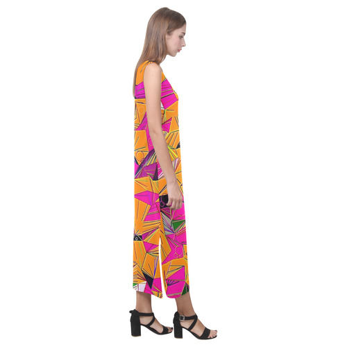 Pattern World by Artdream Phaedra Sleeveless Open Fork Long Dress (Model D08)