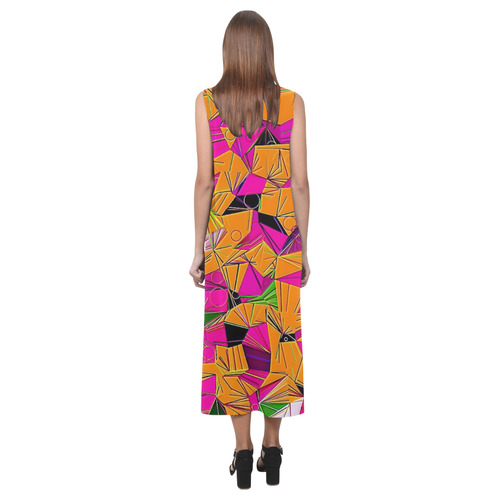 Pattern World by Artdream Phaedra Sleeveless Open Fork Long Dress (Model D08)