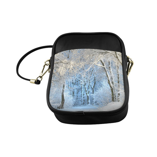 another winter wonderland  Q Sling Bag (Model 1627)