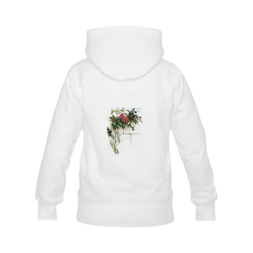 Vintage Floral Women's Classic Hoodies (Model H07)