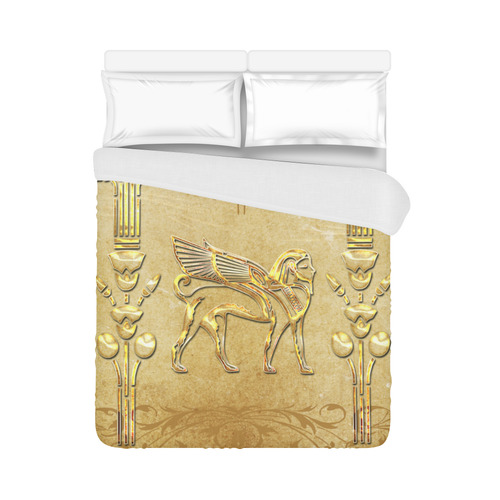 Wonderful egyptian sign in gold Duvet Cover 86"x70" ( All-over-print)