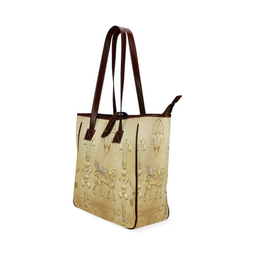 Wonderful egyptian sign in gold Classic Tote Bag (Model 1644)