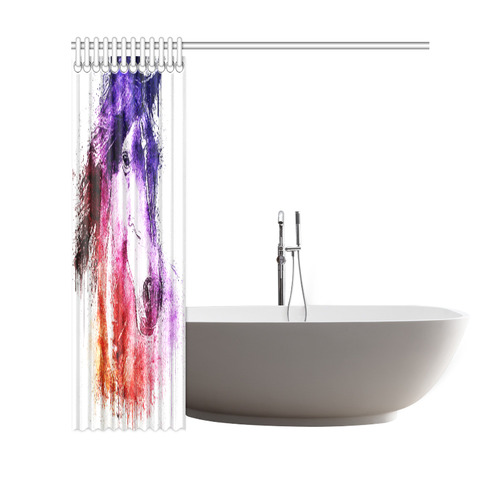 watercolor horse Shower Curtain 69"x70"