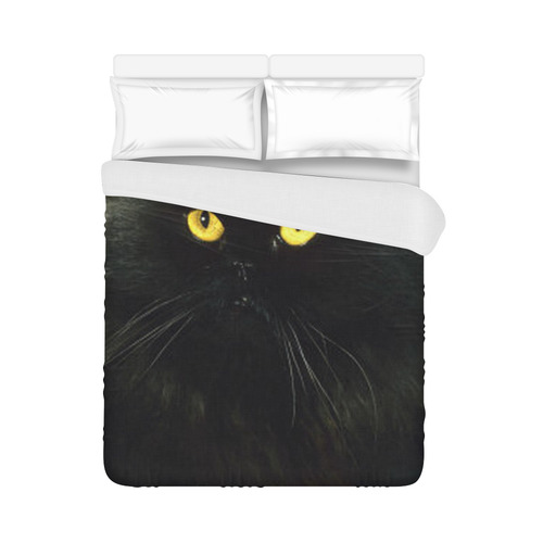 Black Cat Duvet Cover 86"x70" ( All-over-print)