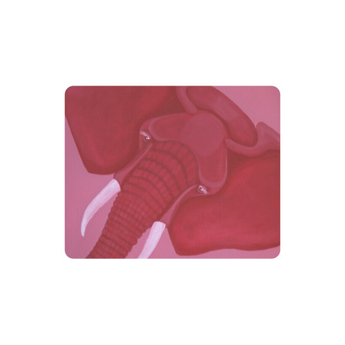 Crimson Elephant Rectangle Mousepad