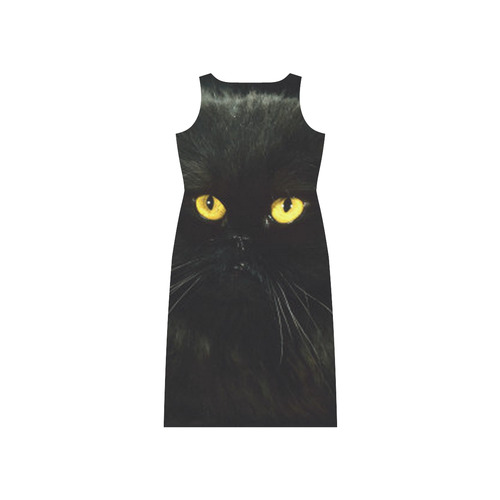 Black Cat Phaedra Sleeveless Open Fork Long Dress (Model D08)