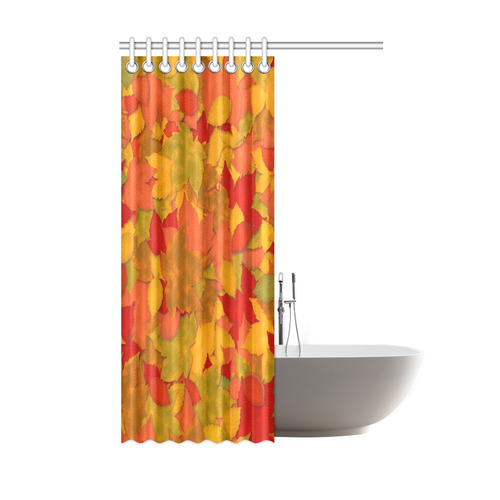 Abstract Autumn Leaf Pattern by ArtformDesigns Shower Curtain 48"x72"