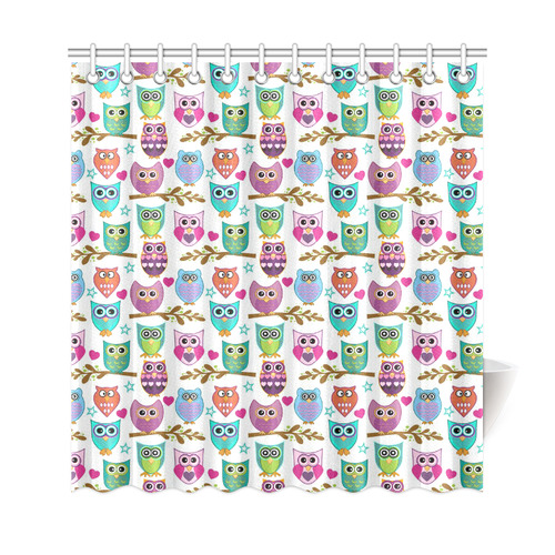 happy owls Shower Curtain 69"x72"