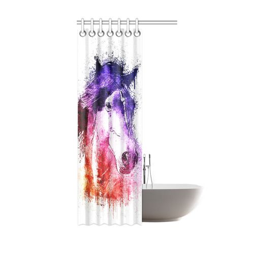 watercolor horse Shower Curtain 36"x72"
