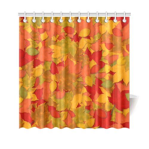 Abstract Autumn Leaf Pattern by ArtformDesigns Shower Curtain 69"x70"