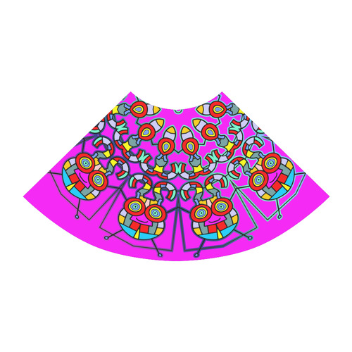 CRAZY HAPPY FREAK Mandala multicolored Atalanta Sundress (Model D04)