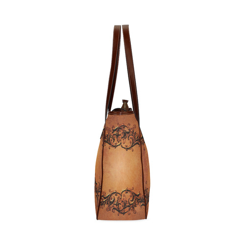 Decorative vintage design and floral elements Classic Tote Bag (Model 1644)