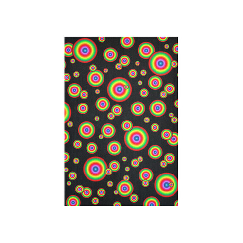 Neon Colored different sized targets Cotton Linen Wall Tapestry 40"x 60"