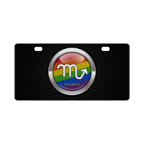 Scorpio - LGBT Pride Rainbow License Plate