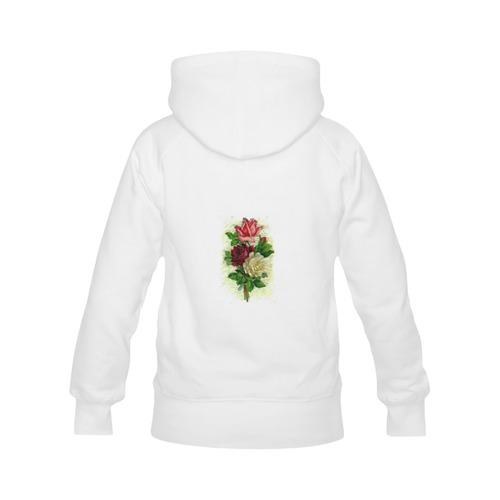 Vintage Lace and Roses Women's Classic Hoodies (Model H07)