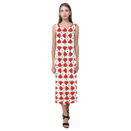 Melone Popart by Nico Bielow Phaedra Sleeveless Open Fork Long Dress (Model D08)