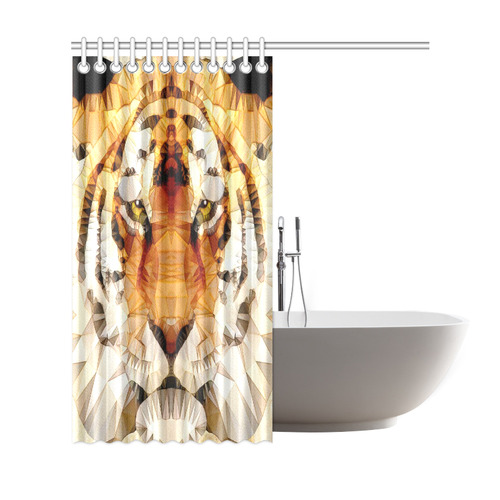 abstract tiger Shower Curtain 69"x72"