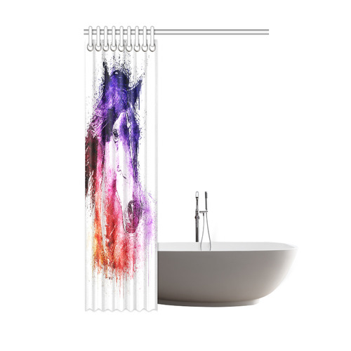 watercolor horse Shower Curtain 48"x72"