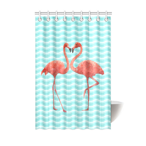 flamingo love Shower Curtain 48"x72"