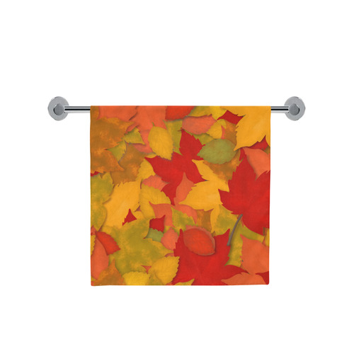 Abstract Autumn Leaf Pattern by ArtformDesigns Bath Towel 30"x56"