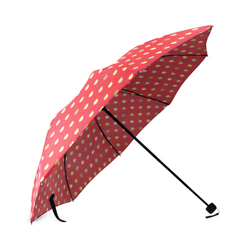 Bright Strawberry Seeds Pattern Foldable Umbrella (Model U01)