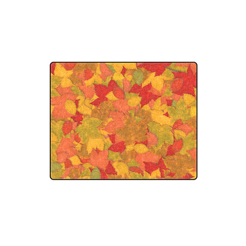 Abstract Autumn Leaf Pattern by ArtformDesigns Blanket 40"x50"