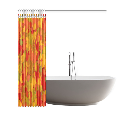 Abstract Autumn Leaf Pattern by ArtformDesigns Shower Curtain 69"x70"