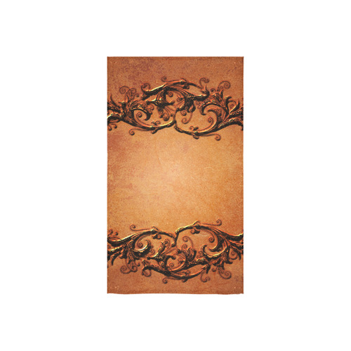 Decorative vintage design and floral elements Custom Towel 16"x28"