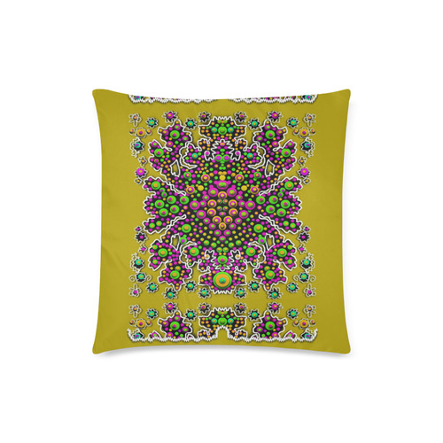 Fantasy flower peacock Mermaid with  pop art Custom Zippered Pillow Case 18"x18"(Twin Sides)